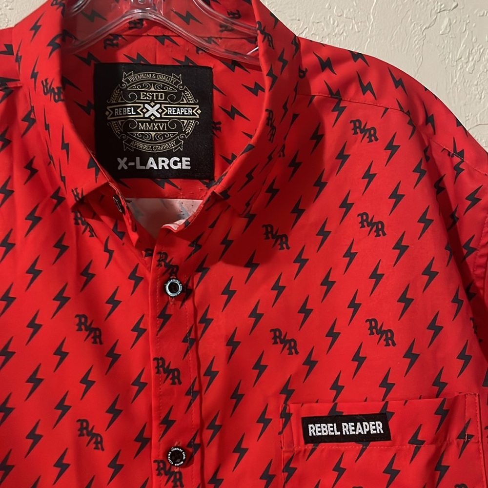 Rebel Reaper button down - Picture 2 of 4